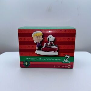 Department 56 Peanuts “Schroeder And Snoopy’s Christmas Jam” Figurine